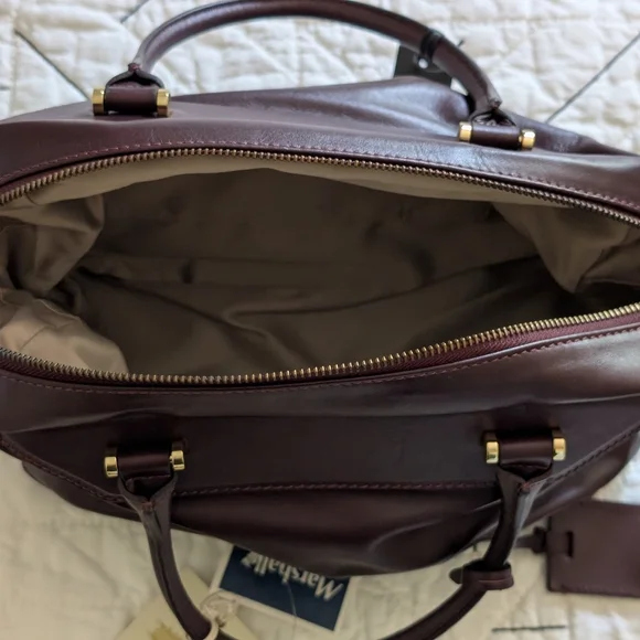 Leather Satchel Handbag - Picture 4 of 8